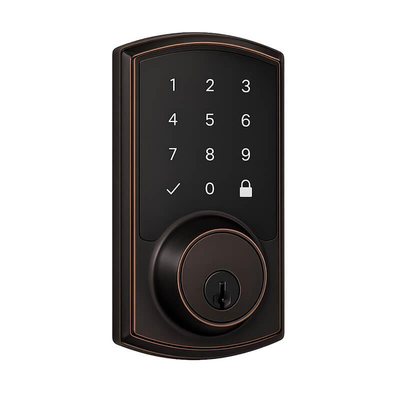Deadbolt Contemp Bronze